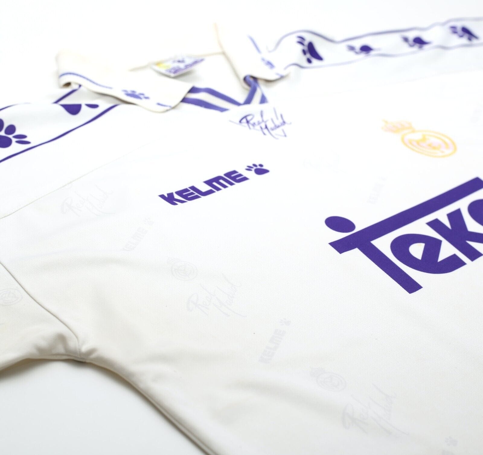 1994/96 REAL MADRID Vintage Kelme Home Football Shirt (XL)