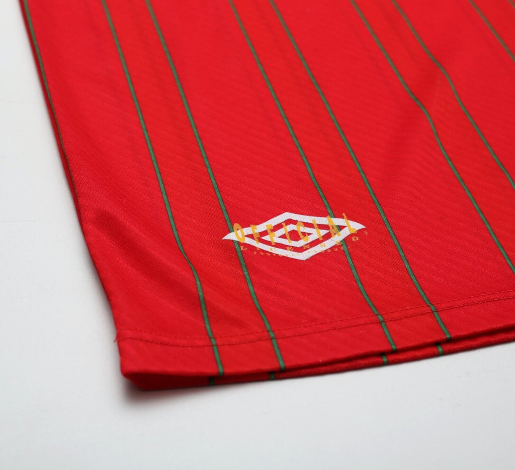 1994/96 RUSH #9 Wales Vintage Umbro Home Football Shirt Jersey (L/XL)
