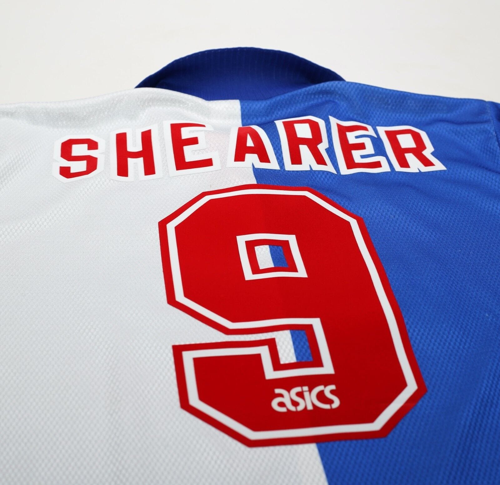 1994/96 SHEARER #9 Blackburn Rovers Vintage Asics Home Football Shirt Jersey XL
