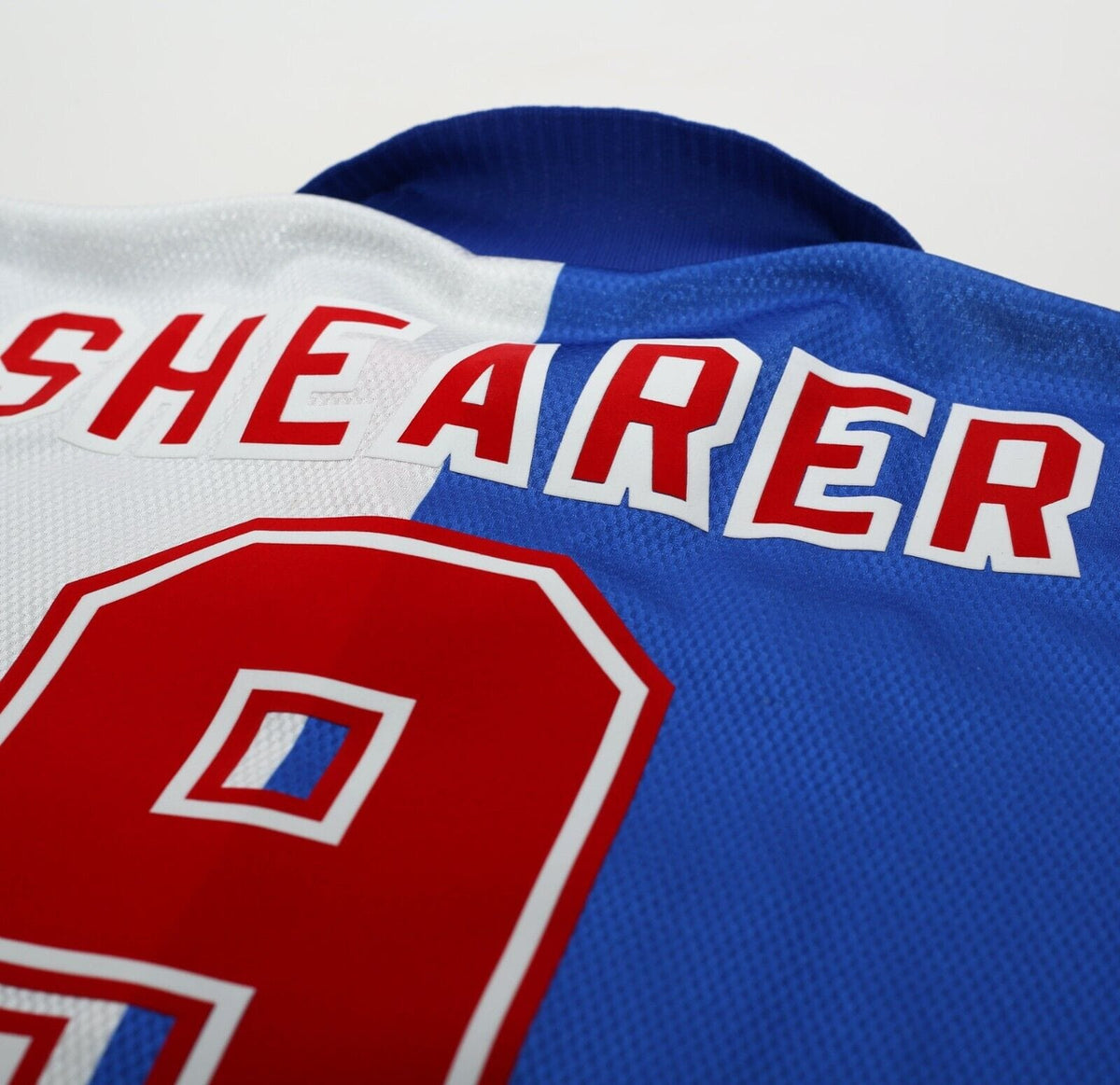 1994/96 SHEARER #9 Blackburn Rovers Vintage Asics Home Football Shirt Jersey XL