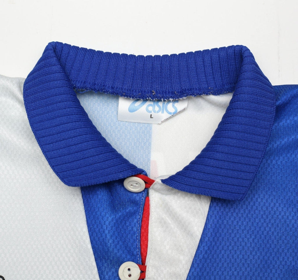 1994/96 SHEARER #9 Blackburn Rovers Vintage Asics Home Football Shirt (L)