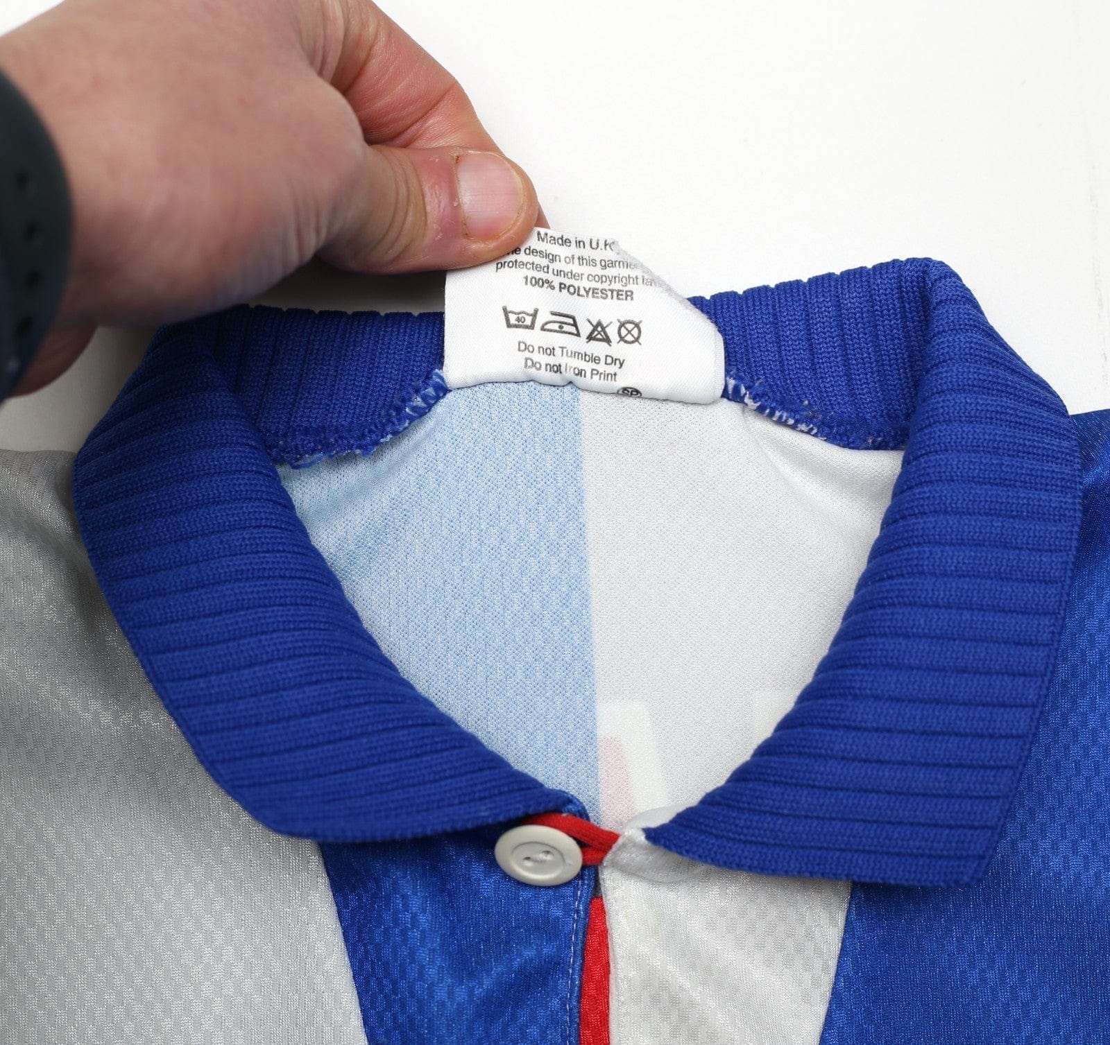 1994/96 SHEARER #9 Blackburn Rovers Vintage Asics Home Football Shirt (L)