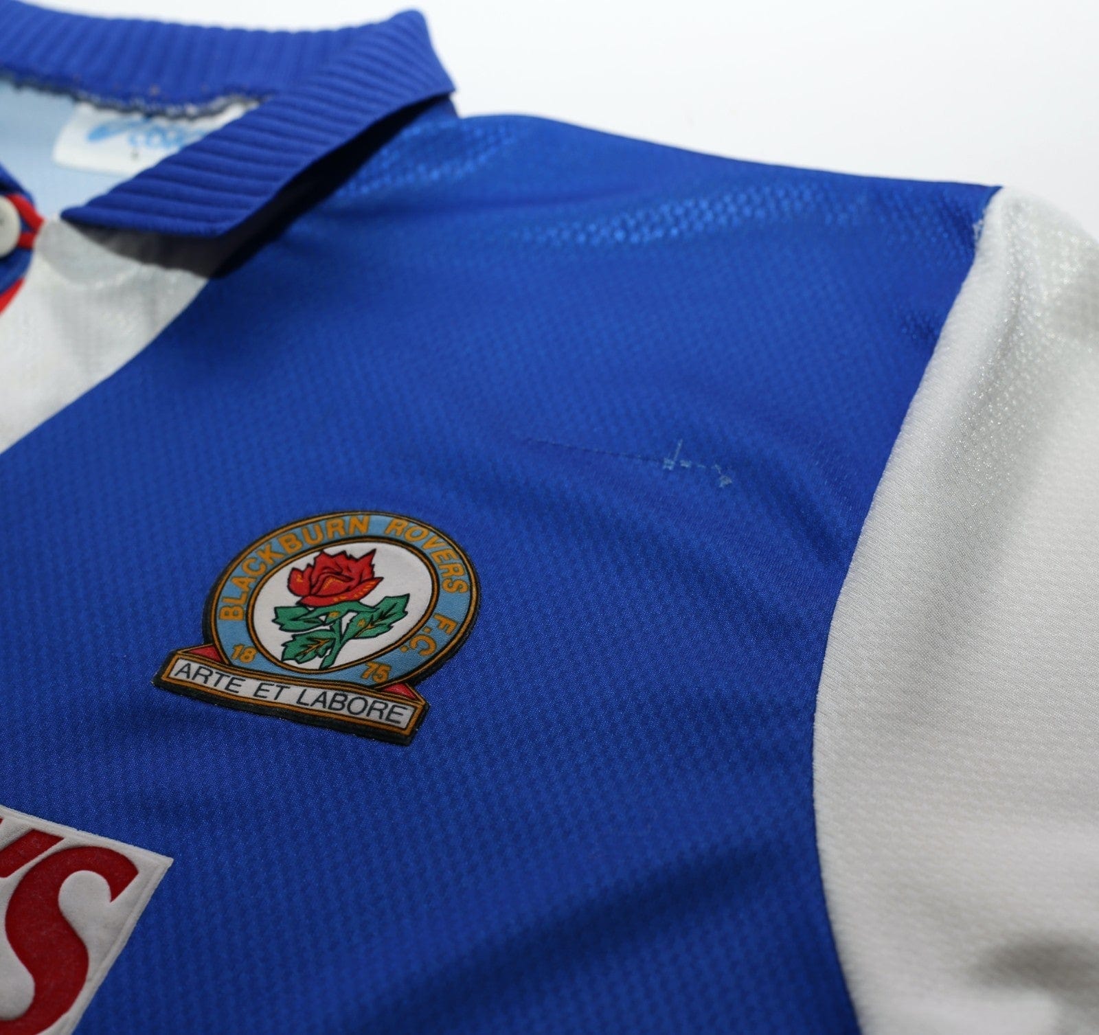 1994/96 SHEARER #9 Blackburn Rovers Vintage Asics Home Football Shirt (L)