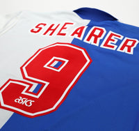 1994/96 SHEARER #9 Blackburn Rovers Vintage Asics Home Football Shirt (L)