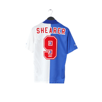 1994/96 SHEARER #9 Blackburn Rovers Vintage Asics Home Football Shirt (S)
