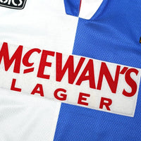 1994/96 Shearer #9 Blackburn Rovers Vintage ASICS Home Football Shirt (XL)