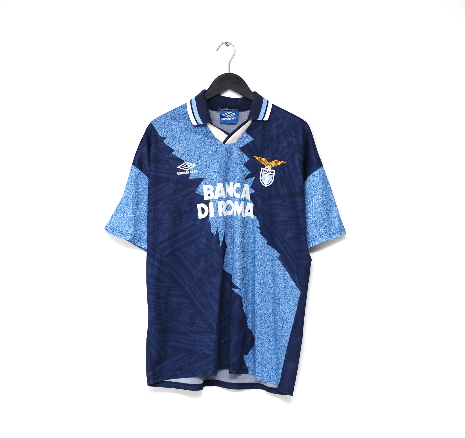 1994/96 SIGNORI #11 Lazio Vintage Umbro Away Football Shirt (L)