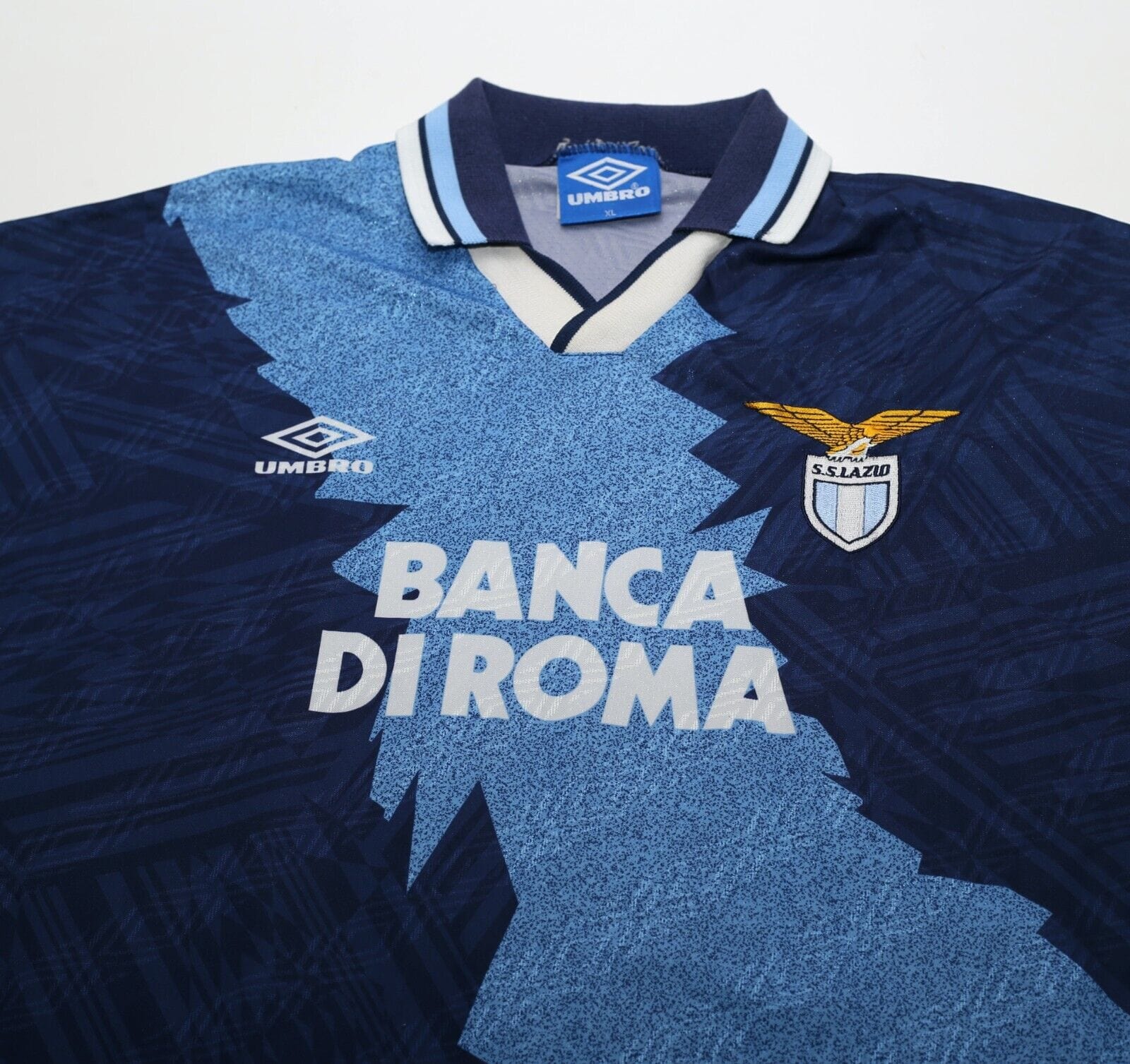 1994/96 SIGNORI #11 Lazio Vintage Umbro Away Football Shirt (L)