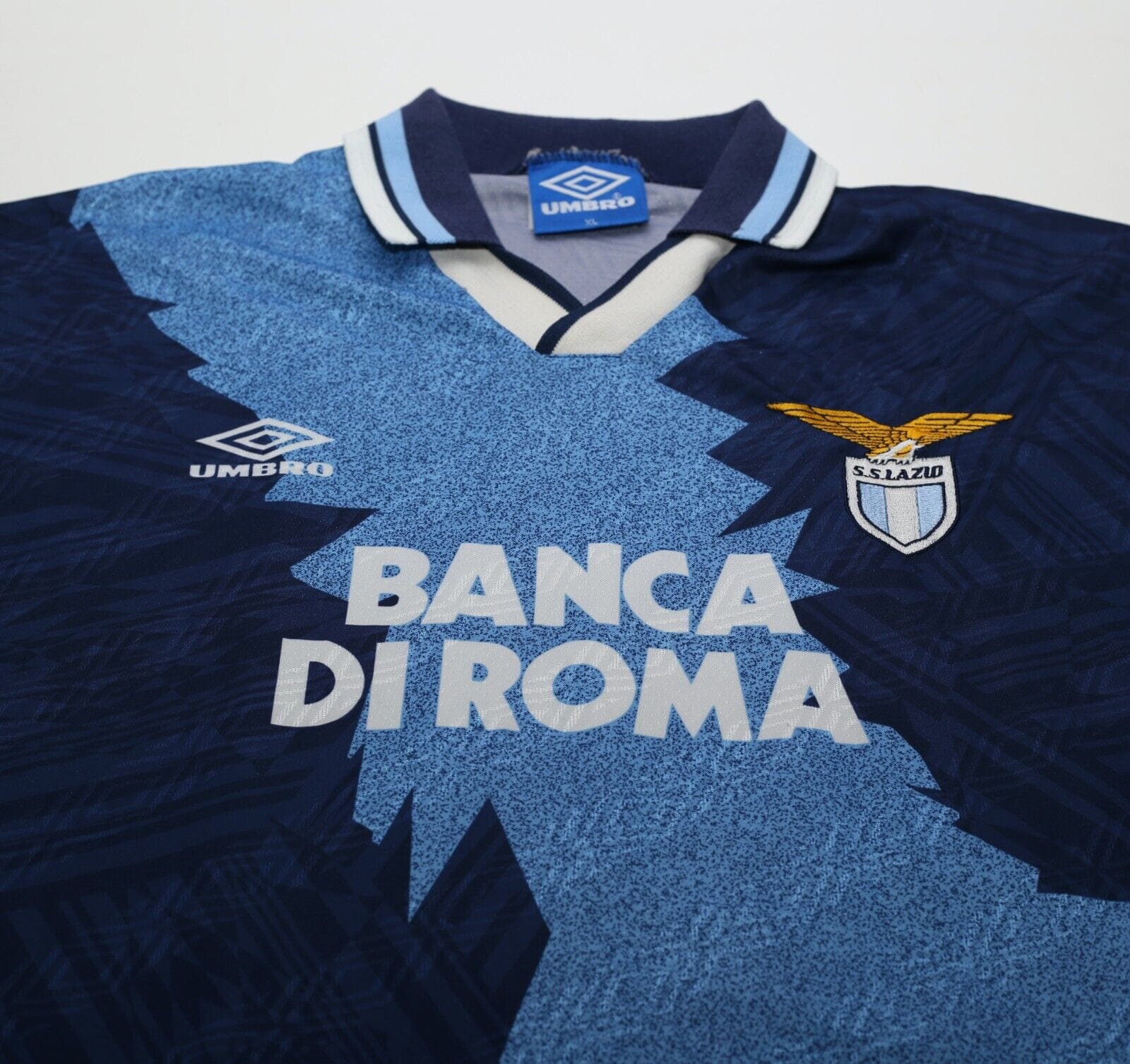 1994/96 SIGNORI #11 Lazio Vintage Umbro Away Football Shirt (L)