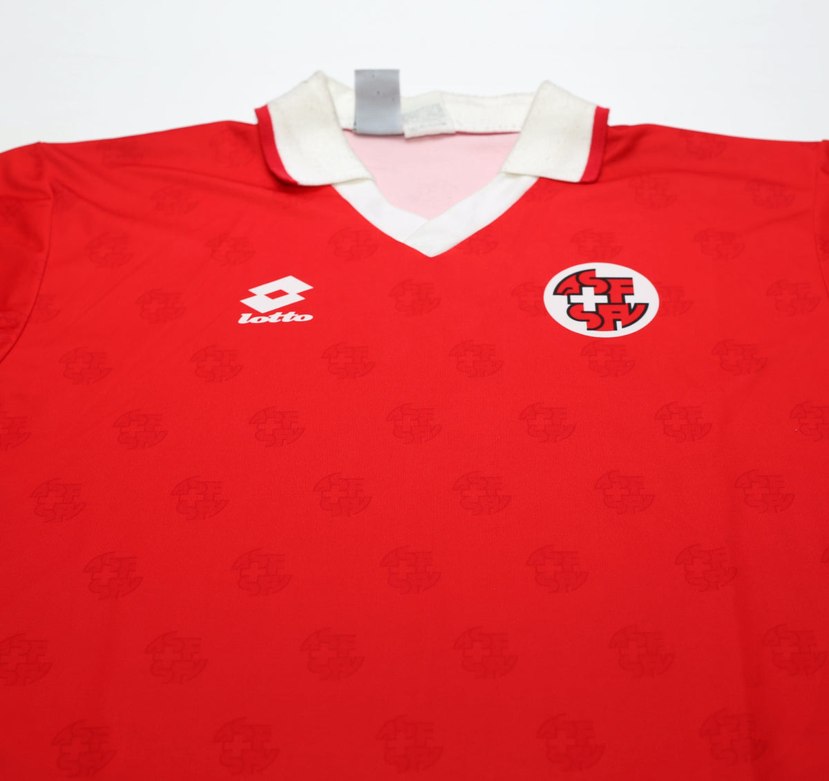 1994/96 SWITZERLAND Vintage Lotto Home Football Shirt (L)