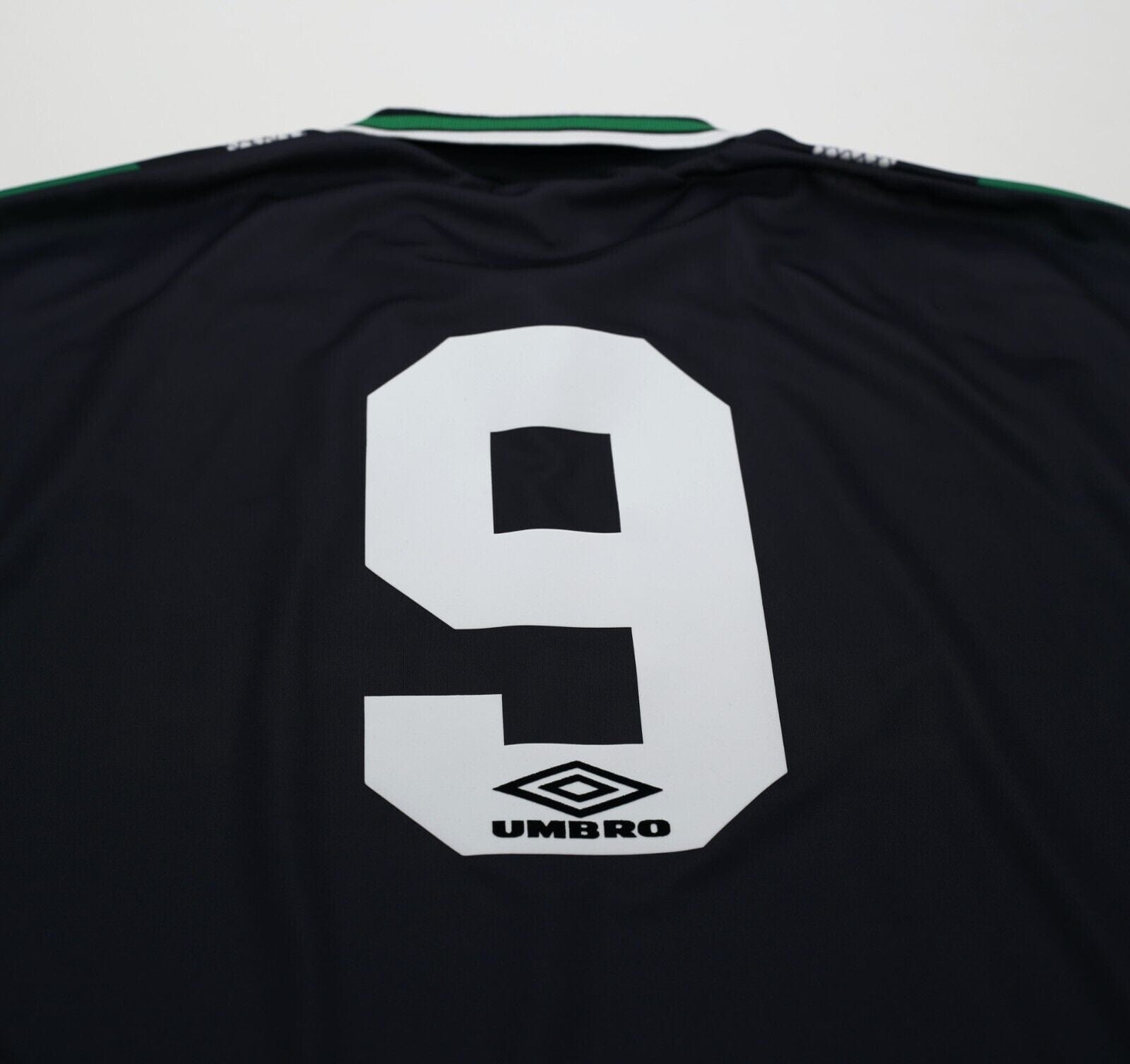 1994/96 VAN HOOIJDONK #9 Celtic Vintage Umbro Away Football Shirt Jersey (L)