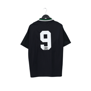 1994/96 Van Hooijdonk #9 Celtic Vintage Umbro Away Football Shirt (L)