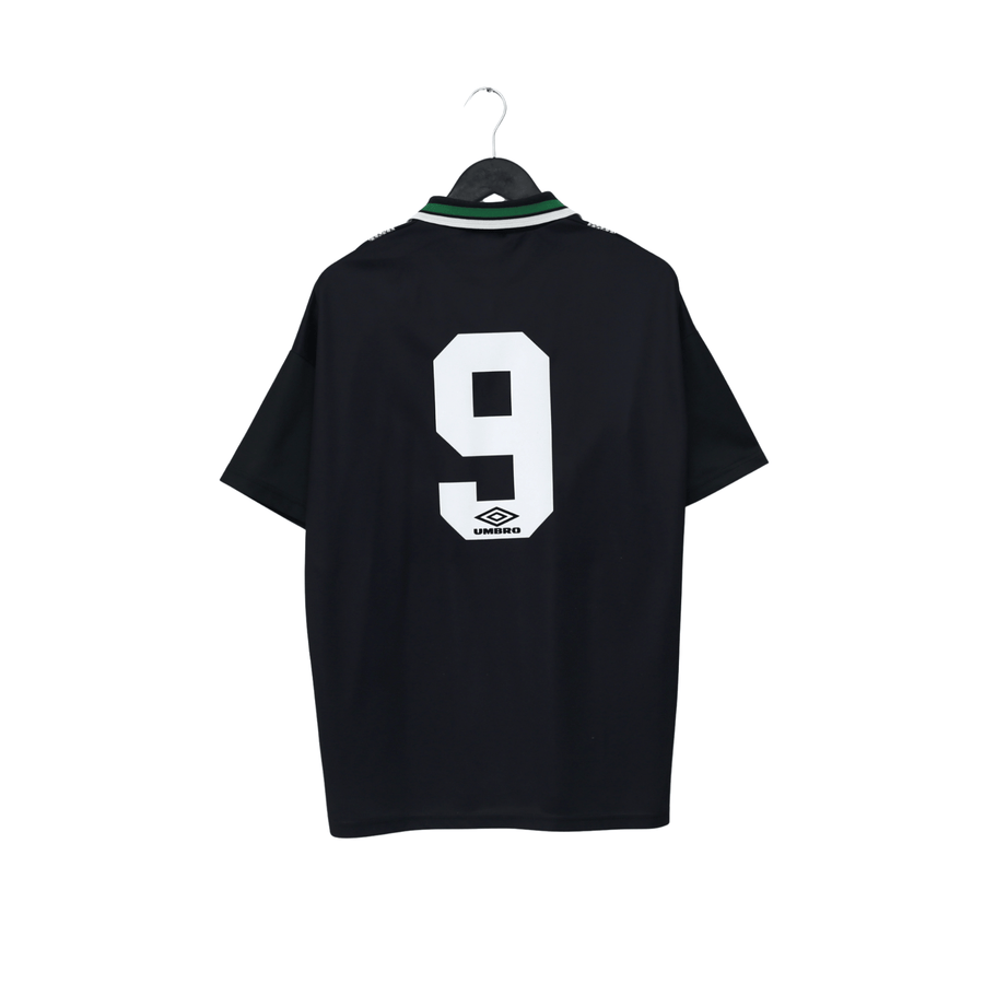 1994/96 Van Hooijdonk #9 Celtic Vintage Umbro Away Football Shirt (L)