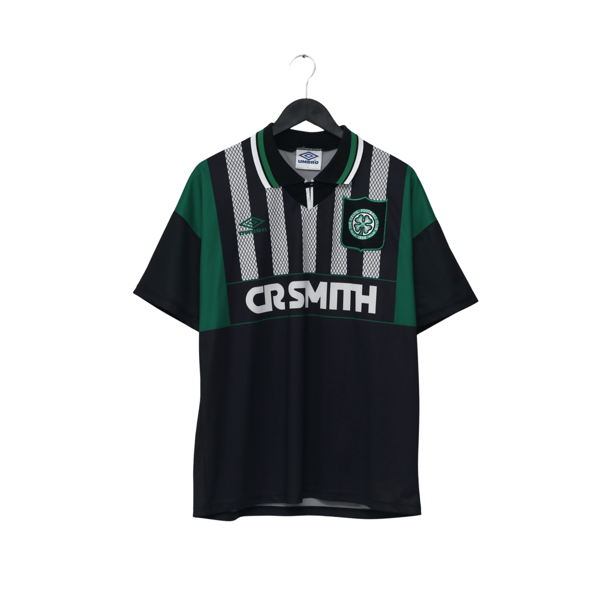 1994/96 Van Hooijdonk #9 Celtic Vintage Umbro Away Football Shirt (L)