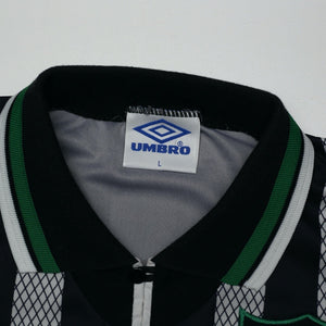 1994/96 Van Hooijdonk #9 Celtic Vintage Umbro Away Football Shirt (L)