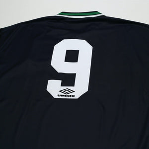 1994/96 Van Hooijdonk #9 Celtic Vintage Umbro Away Football Shirt (L)