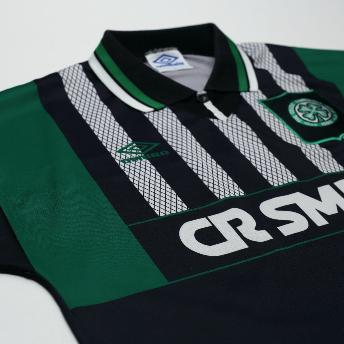 1994/96 Van Hooijdonk #9 Celtic Vintage Umbro Away Football Shirt (L)