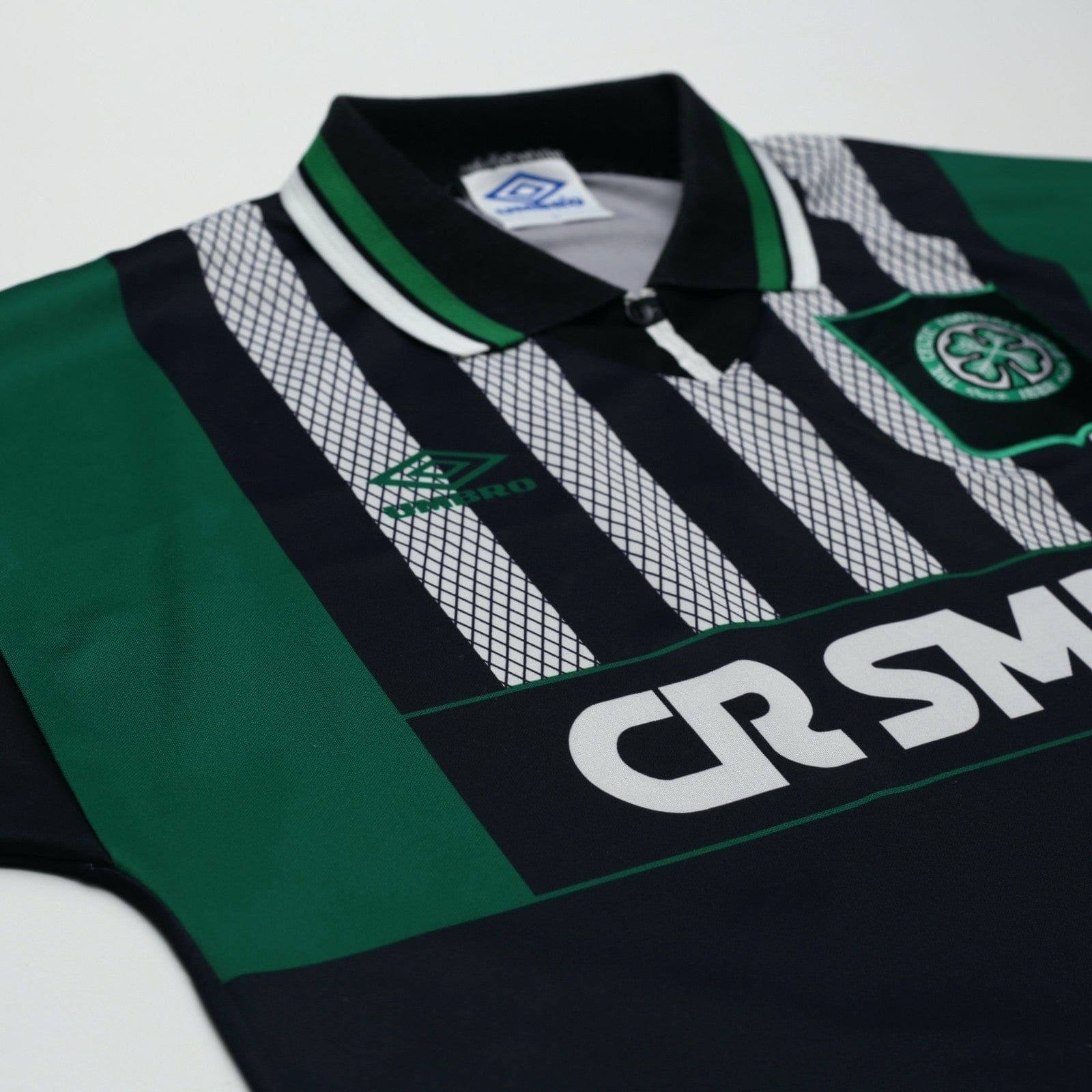 1994/96 Van Hooijdonk #9 Celtic Vintage Umbro Away Football Shirt (L)