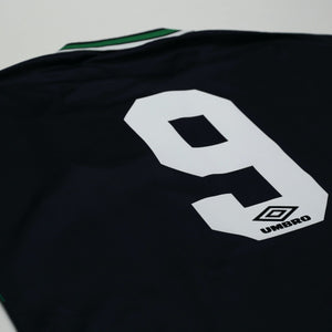 1994/96 Van Hooijdonk #9 Celtic Vintage Umbro Away Football Shirt (L)