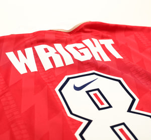 1994/96 WRIGHT #8 Arsenal Nike Home Football Shirt (L)