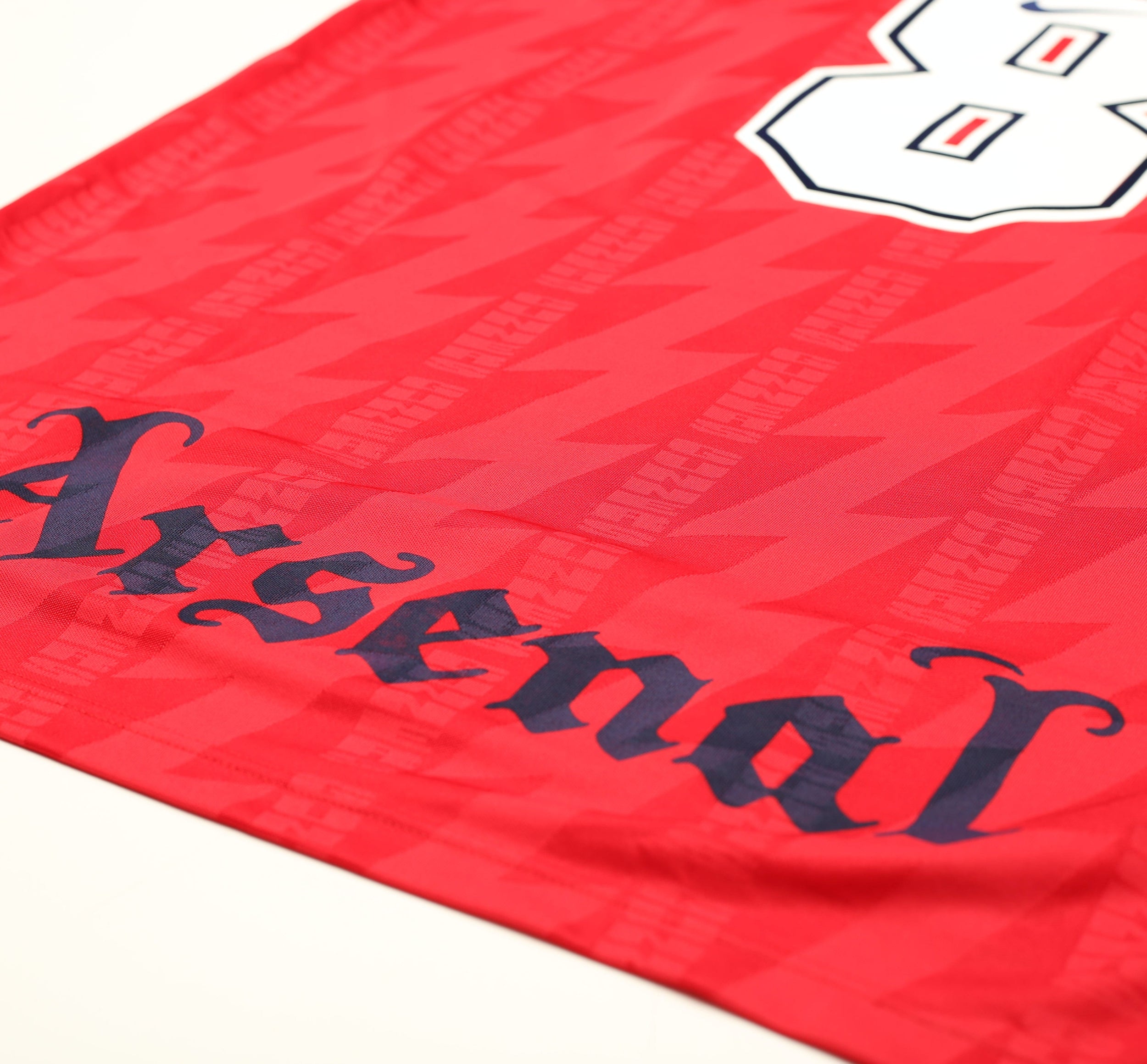 1994/96 WRIGHT #8 Arsenal Nike Home Football Shirt (L)