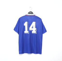 1994/96 ZIDANE #14 France Vintage adidas Home Football Shirt Jersey (L)