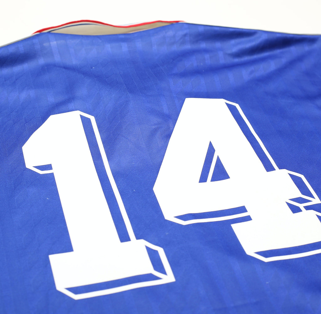 1994/96 ZIDANE #14 France Vintage adidas Home Football Shirt Jersey (L)
