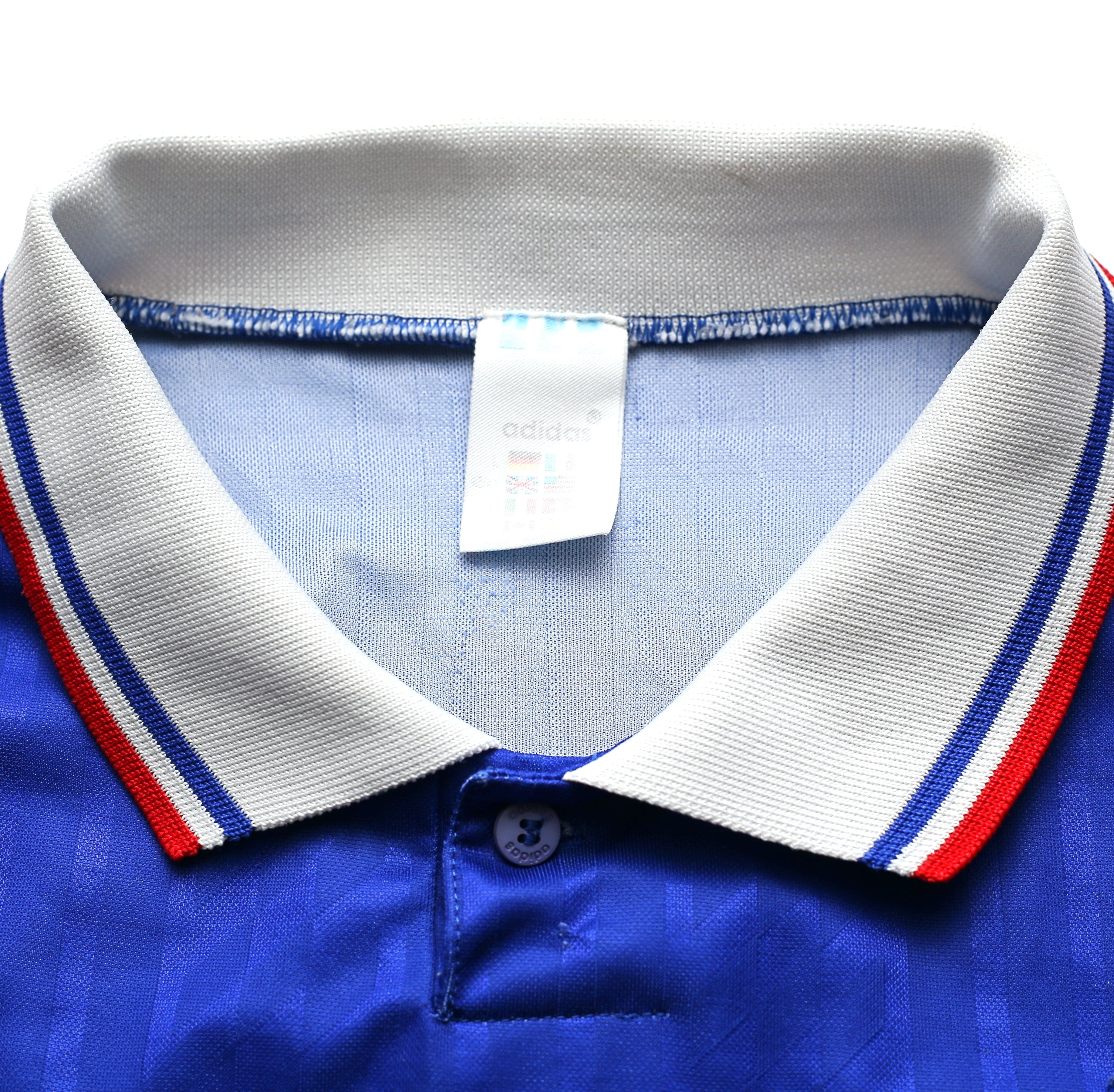 1994/96 ZIDANE #14 France Vintage adidas Home Football Shirt Jersey (L)