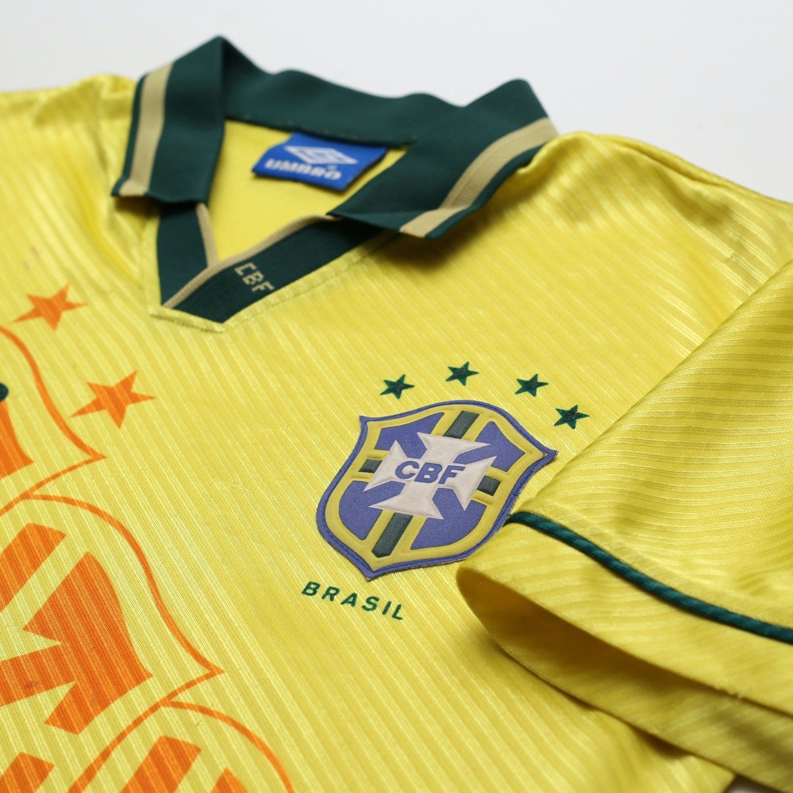 1994/97 Brazil Vintage Umbro Home Football Shirt (M) USA 94 World Cup