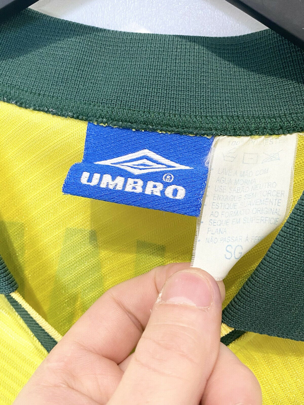 Buy Umbro 1994 Brazil Player Issue Home Jersey 'Yellow' - 0356  1SS9401091BPI YELL