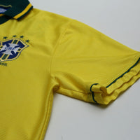 1994/97 Romario #11 Brazil Vintage Umbro Home Football Shirt (M)
