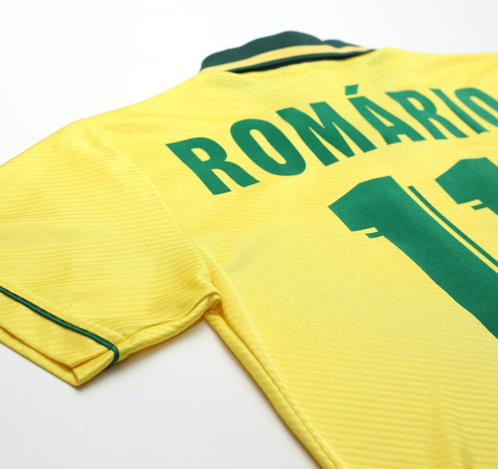 1994/97 ROMARIO #11 Brazil Vintage Umbro Home Football Shirt (M) 3 Star 94 WC