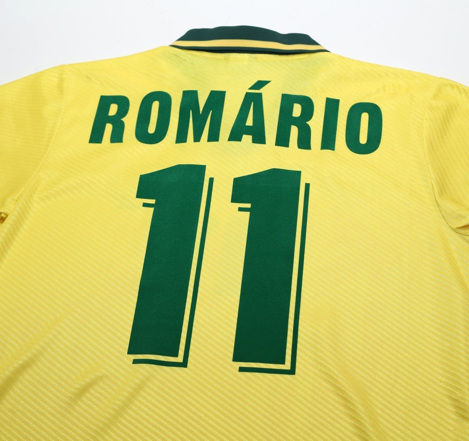 1994/97 ROMARIO #11 Brazil Vintage Umbro Home Football Shirt (M) 3 Star 94 WC