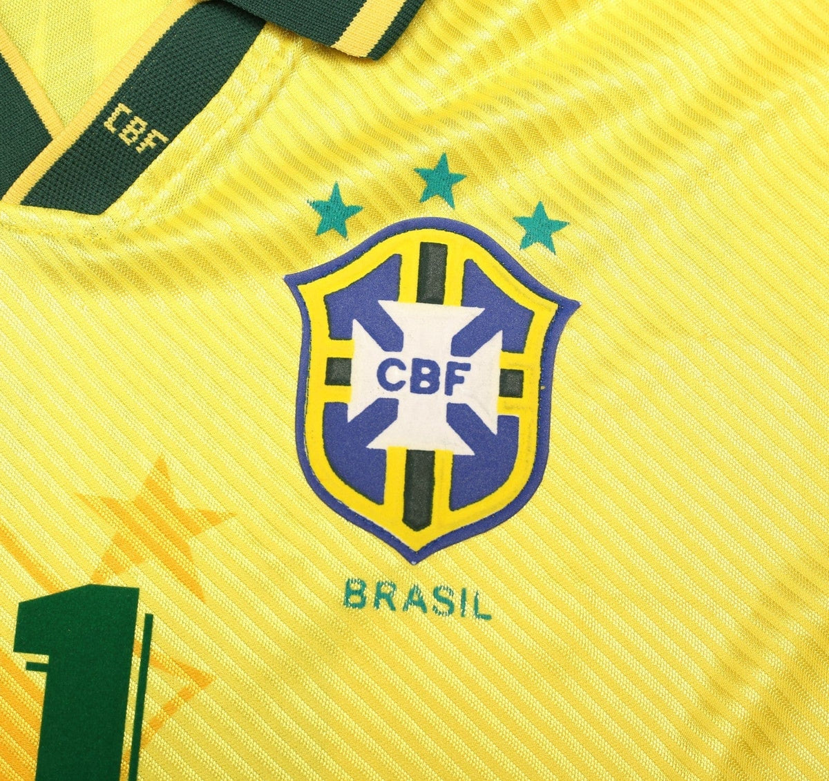 1994/97 ROMARIO #11 Brazil Vintage Umbro Home Football Shirt (M) 3 Star 94 WC