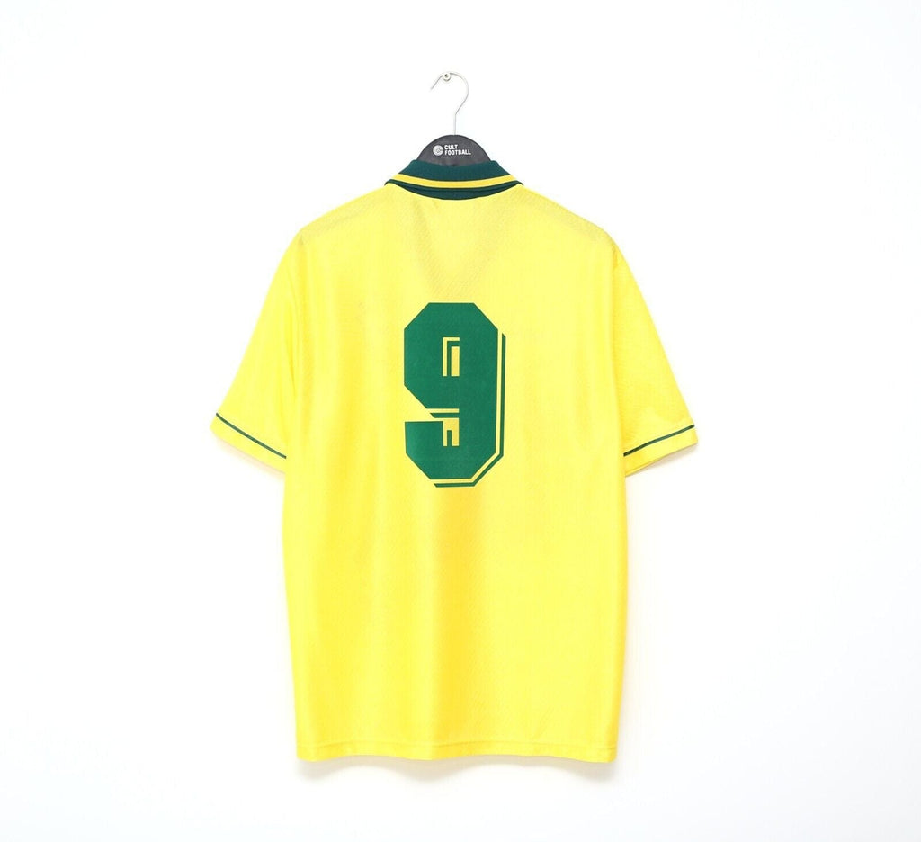 1994/97 RONALDO #9 Brazil Vintage Umbro Home Football Shirt Jersey (L) Umbro Cup