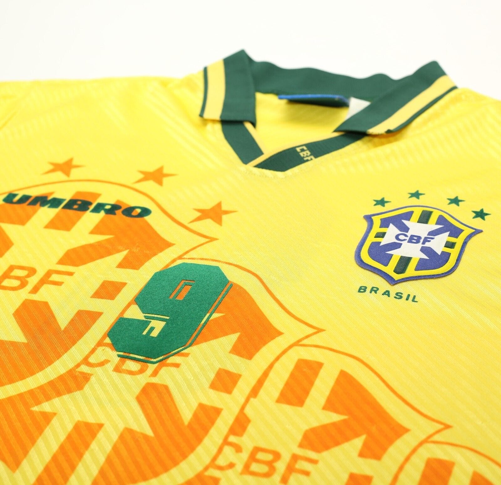 1994/97 RONALDO #9 Brazil Vintage Umbro Home Football Shirt Jersey (L) - Football  Shirt Collective