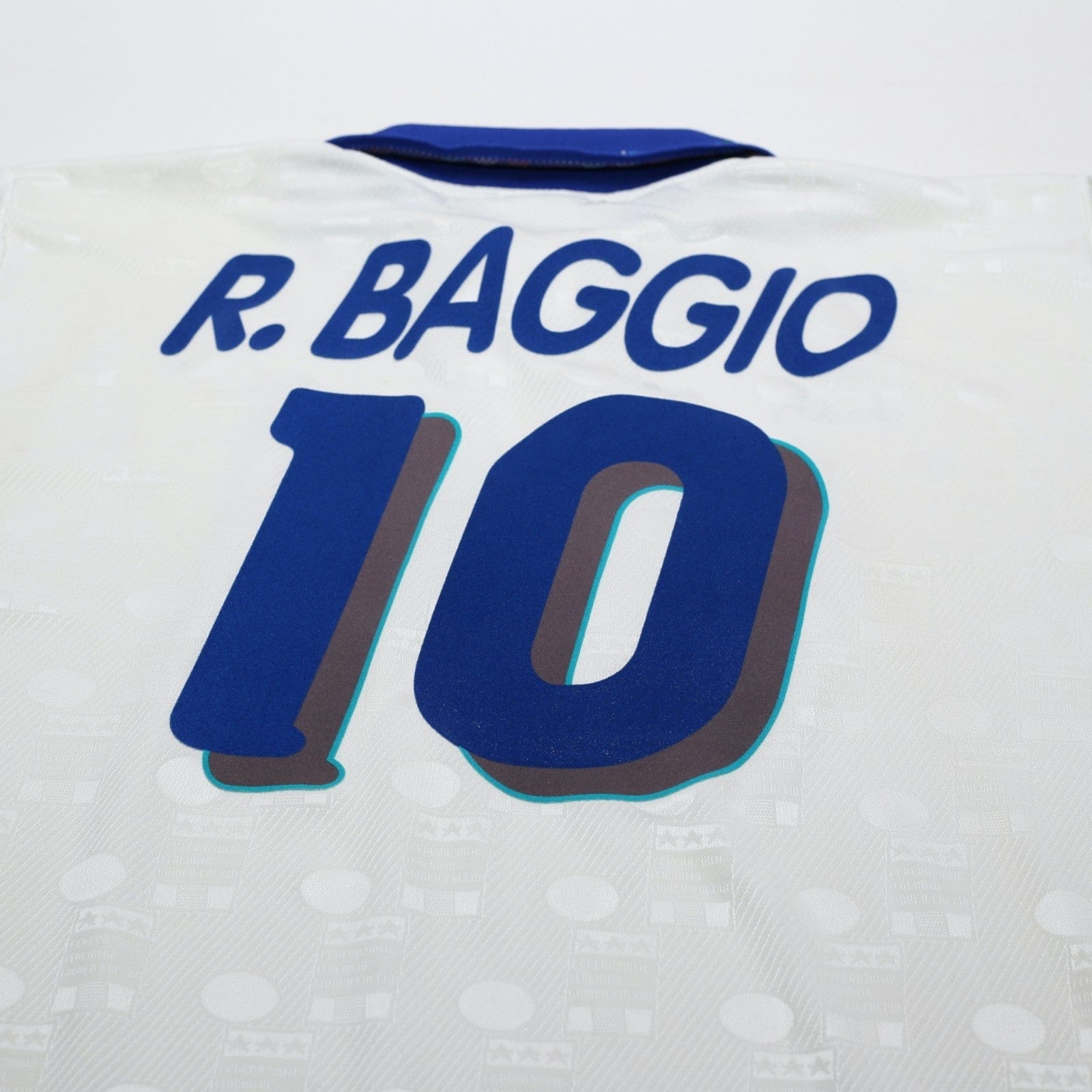 1994 Baggio #10 Italy Vintage Diadora Away Football Shirt (XXL