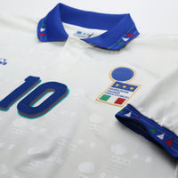 1994 Baggio #10 Italy Vintage Diadora Away Football Shirt (XXL) USA 94