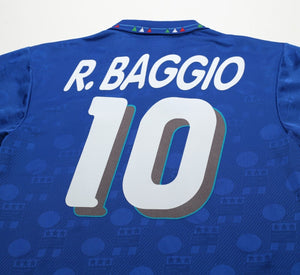 1994 BAGGIO #10 Italy Vintage Diadora Home Football Shirt Jersey (M) Jaspo