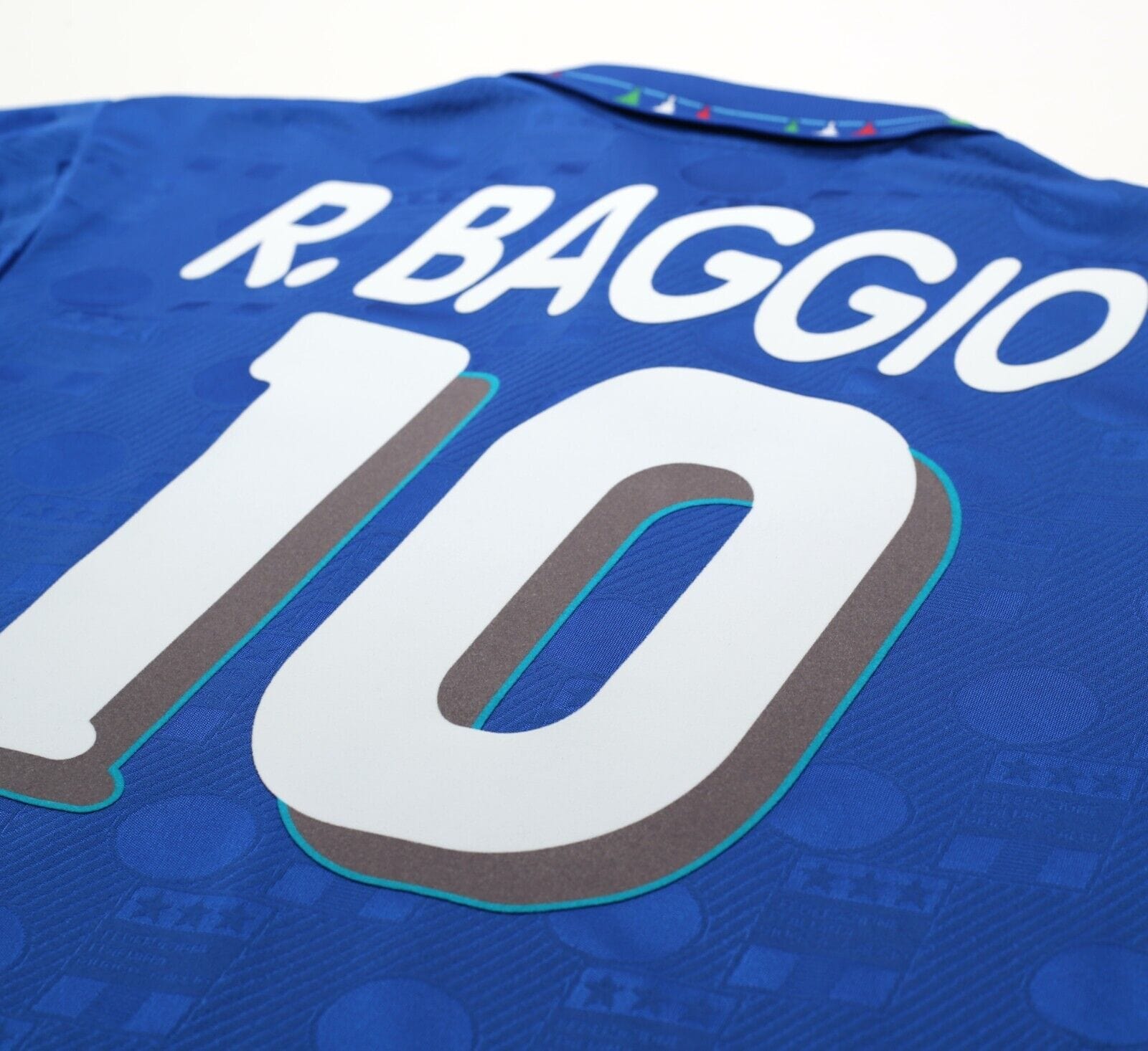 1994 BAGGIO #10 Italy Vintage Diadora Home Football Shirt Jersey (M) J