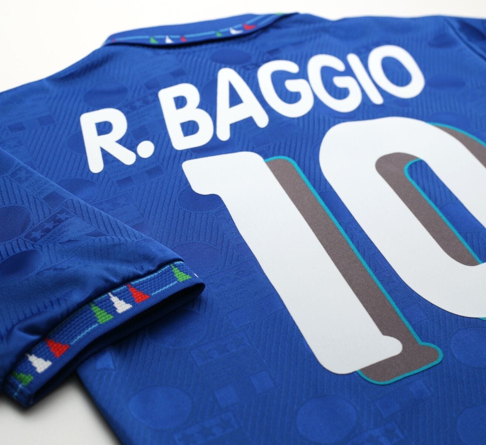 1994 BAGGIO #10 Italy Vintage Diadora Home Football Shirt Jersey