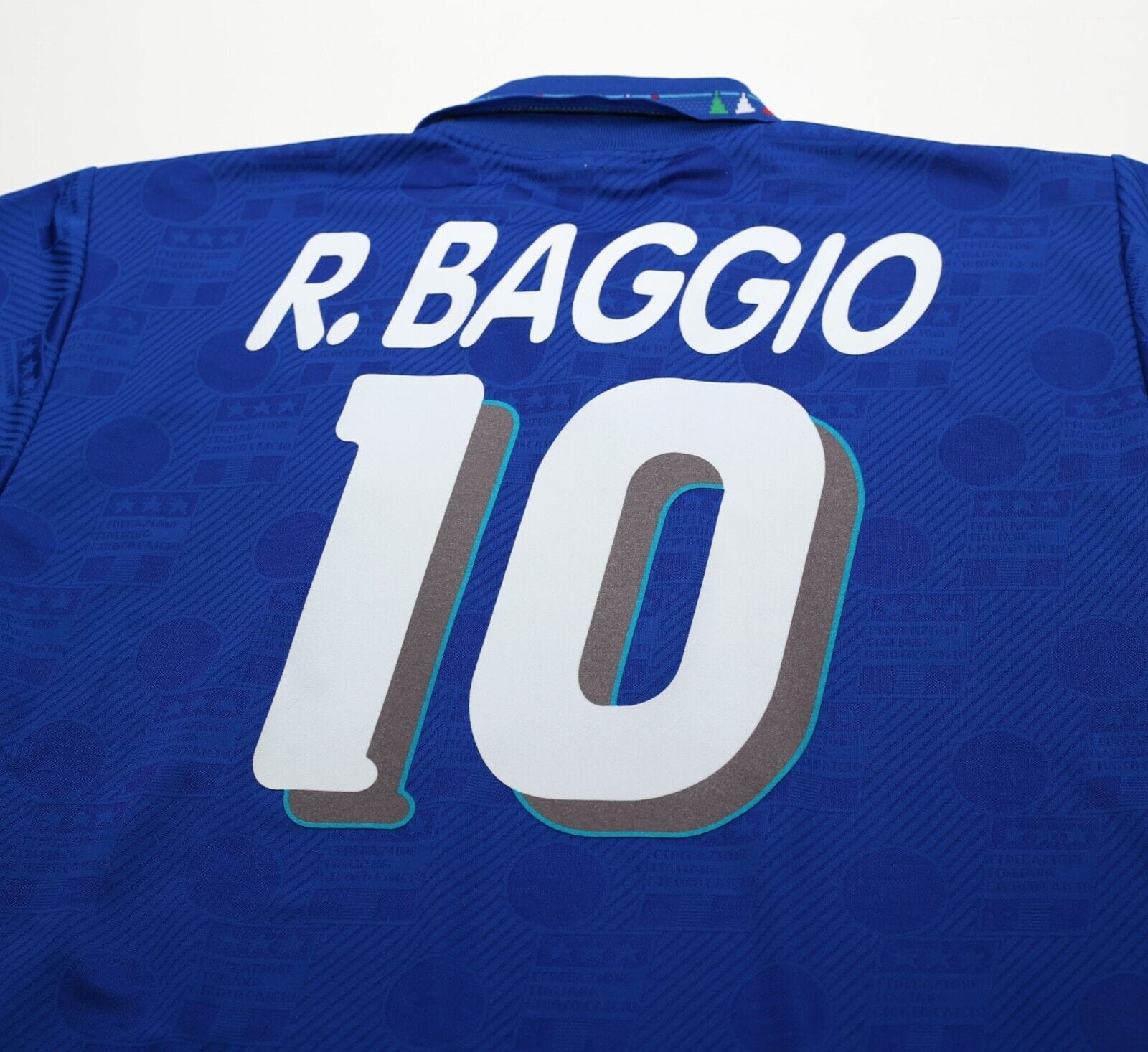 1994 BAGGIO #10 Italy Vintage Diadora Home Football Shirt Jersey (XL)