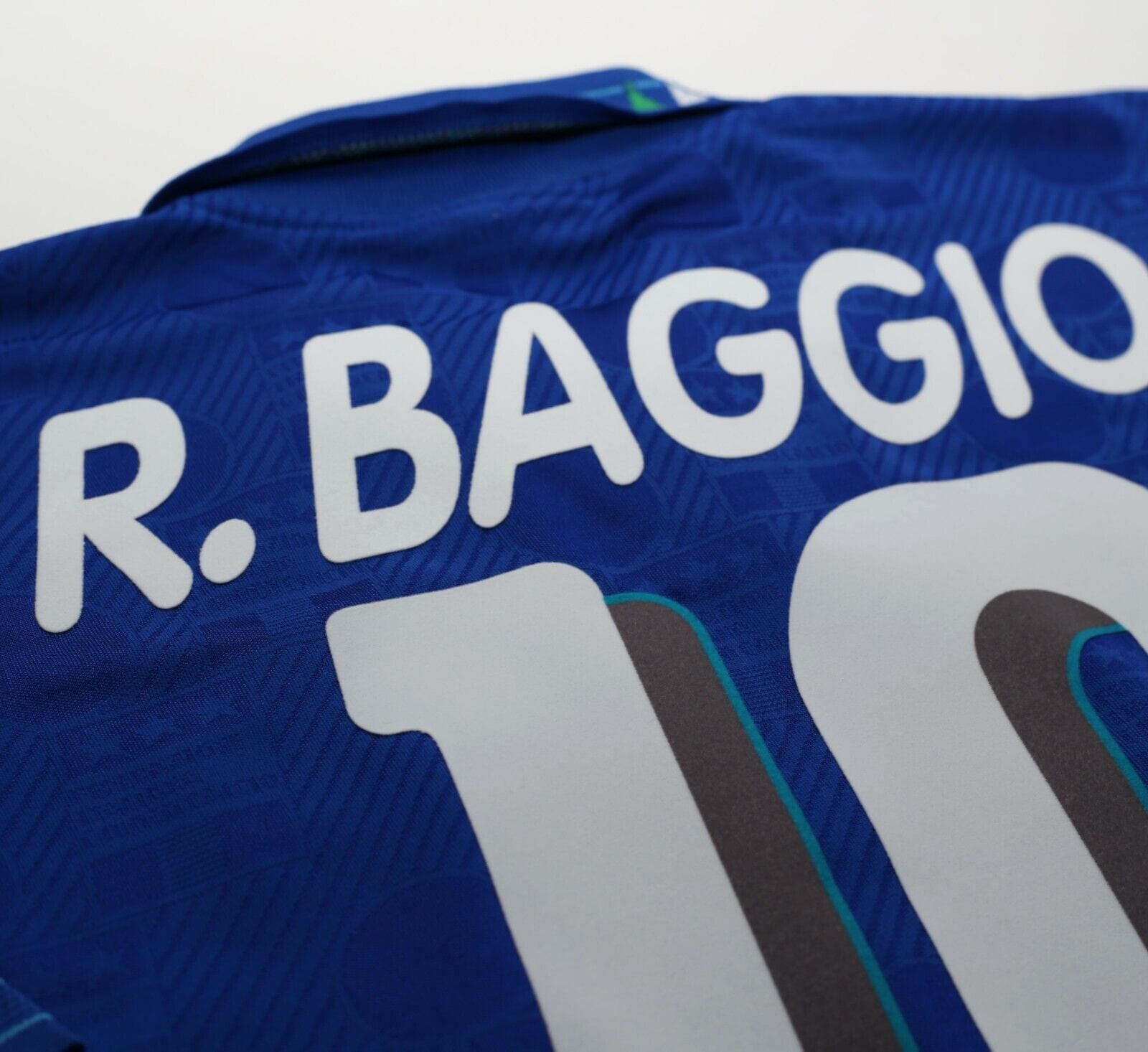 1994 BAGGIO #10 Italy Vintage Diadora Home Football Shirt Jersey (XL)