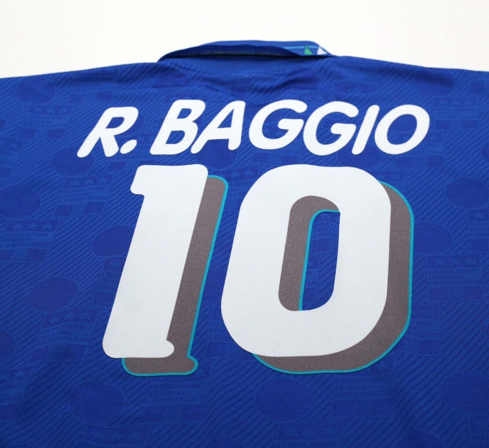 1994 BAGGIO #10 Italy Vintage Diadora Home Football Shirt Jersey