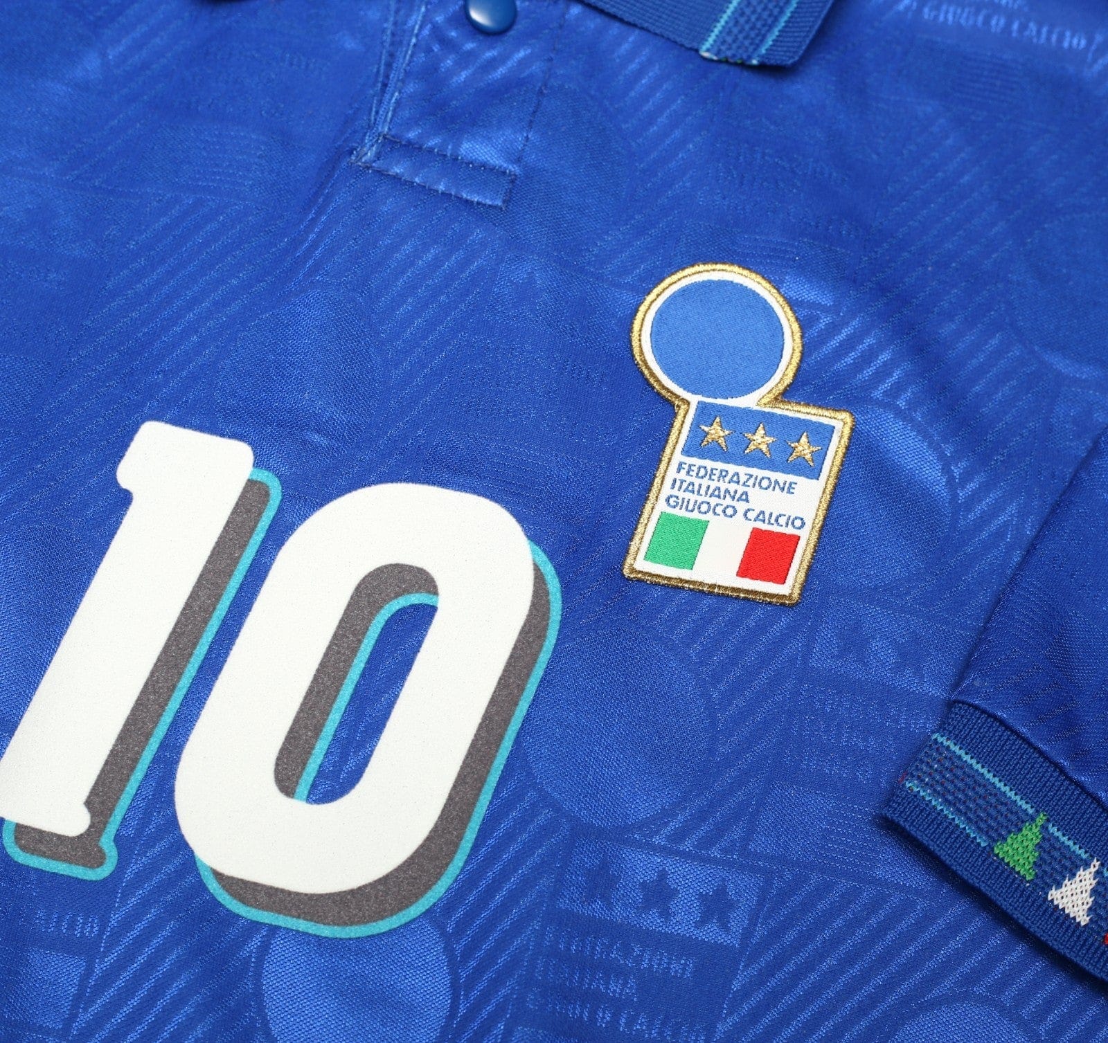 1994 BAGGIO #10 Italy Vintage Diadora Home Football Shirt (L) USA 94