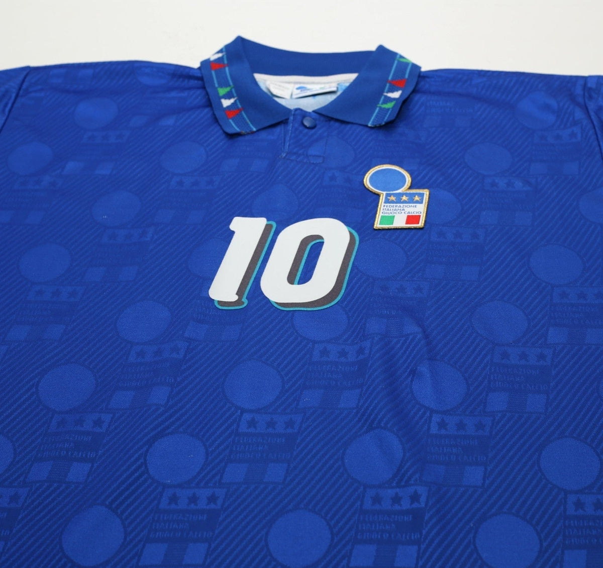 1994 BAGGIO #10 Italy Vintage Diadora Home Football Shirt (L) USA 94