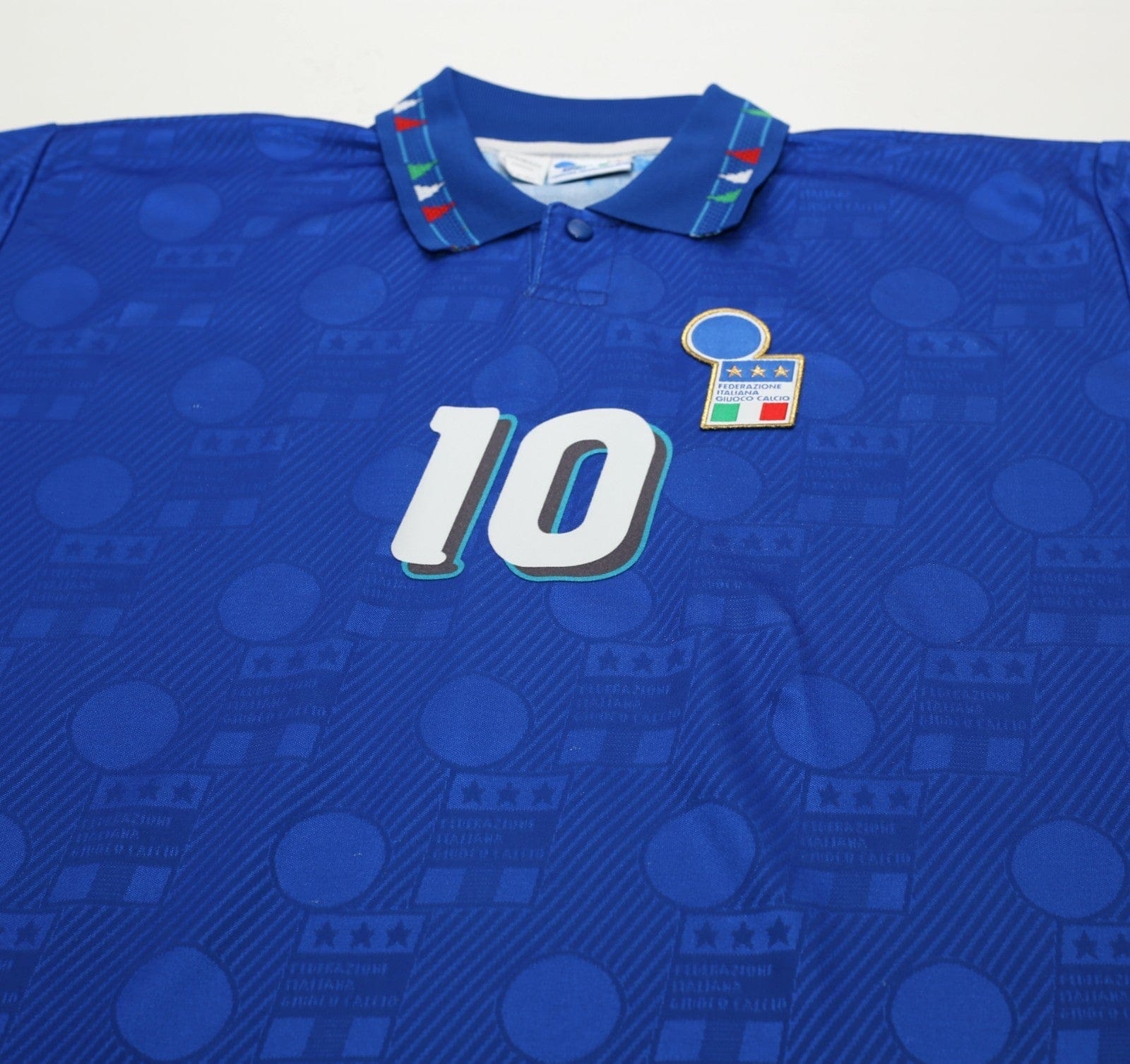 1994 BAGGIO #10 Italy Vintage Diadora Home Football Shirt (L) USA 94