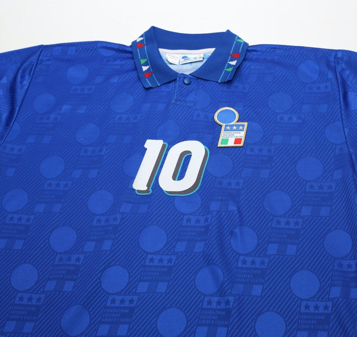 1994 BAGGIO #10 Italy Vintage Diadora Home Football Shirt (L) USA 94