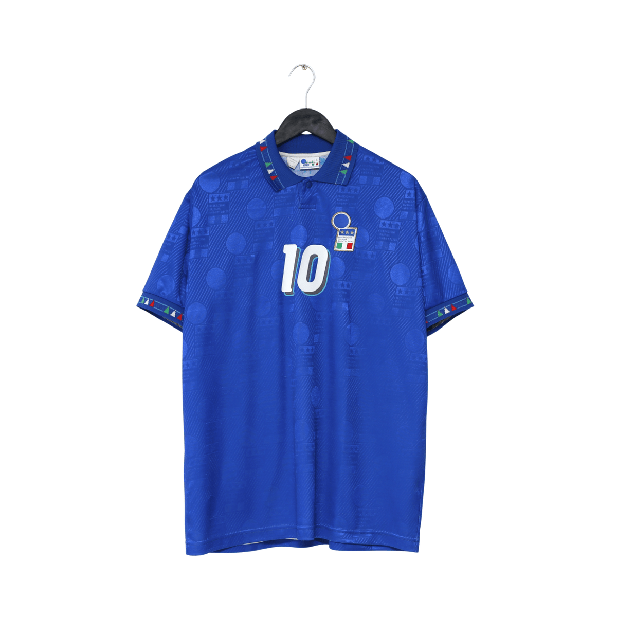 1994 BAGGIO #10 Italy Vintage Diadora Home Football Shirt (L) USA 94