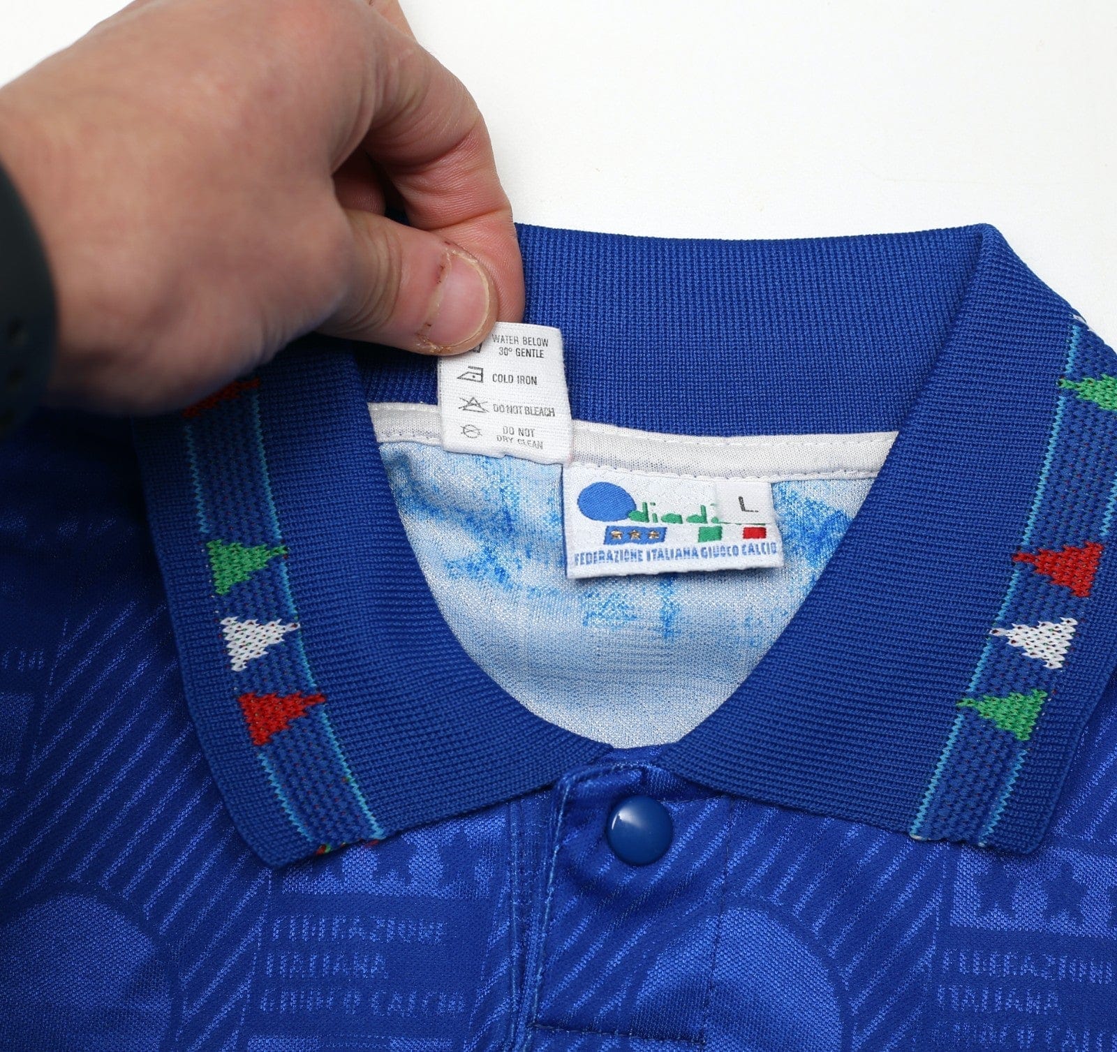 1994 BAGGIO #10 Italy Vintage Diadora Home Football Shirt (L) USA 94